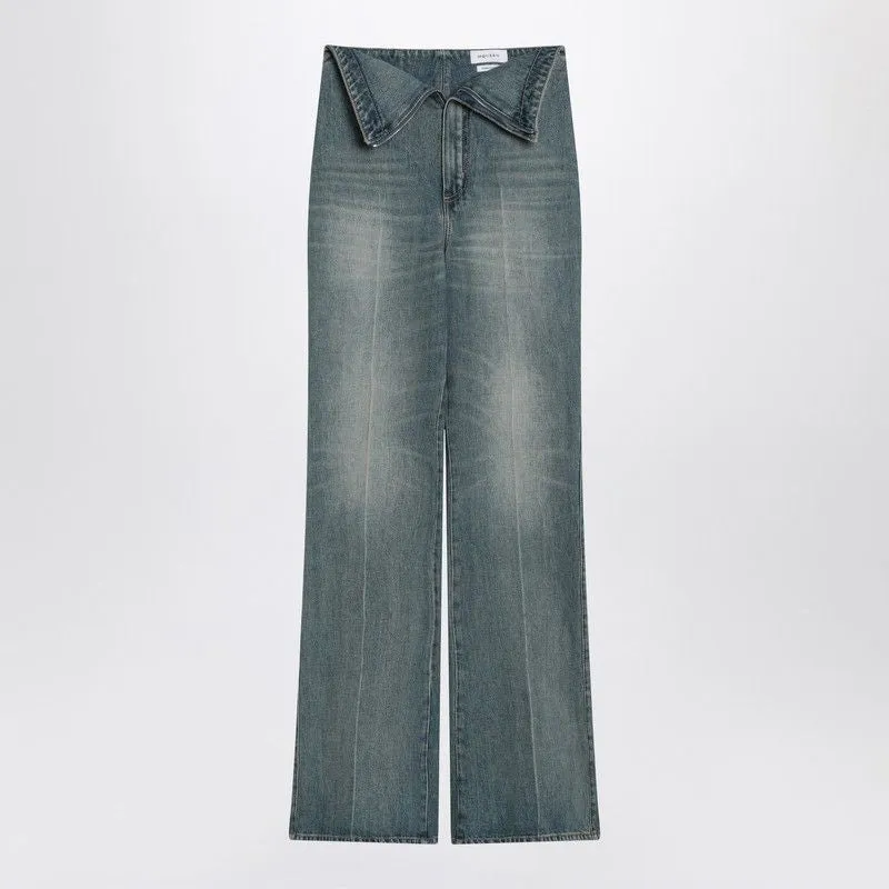 FLARED JEANS WITH TURN-UPS AT THE WAIST sold by Lord & Taylor