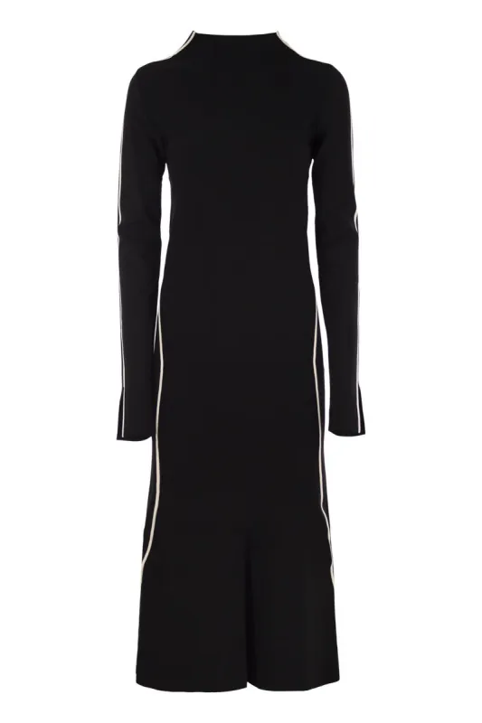 OPEROSO - TIGHT-FITTING VISCOSE BLEND CREPE KNIT DRESS sold by Lord & Taylor