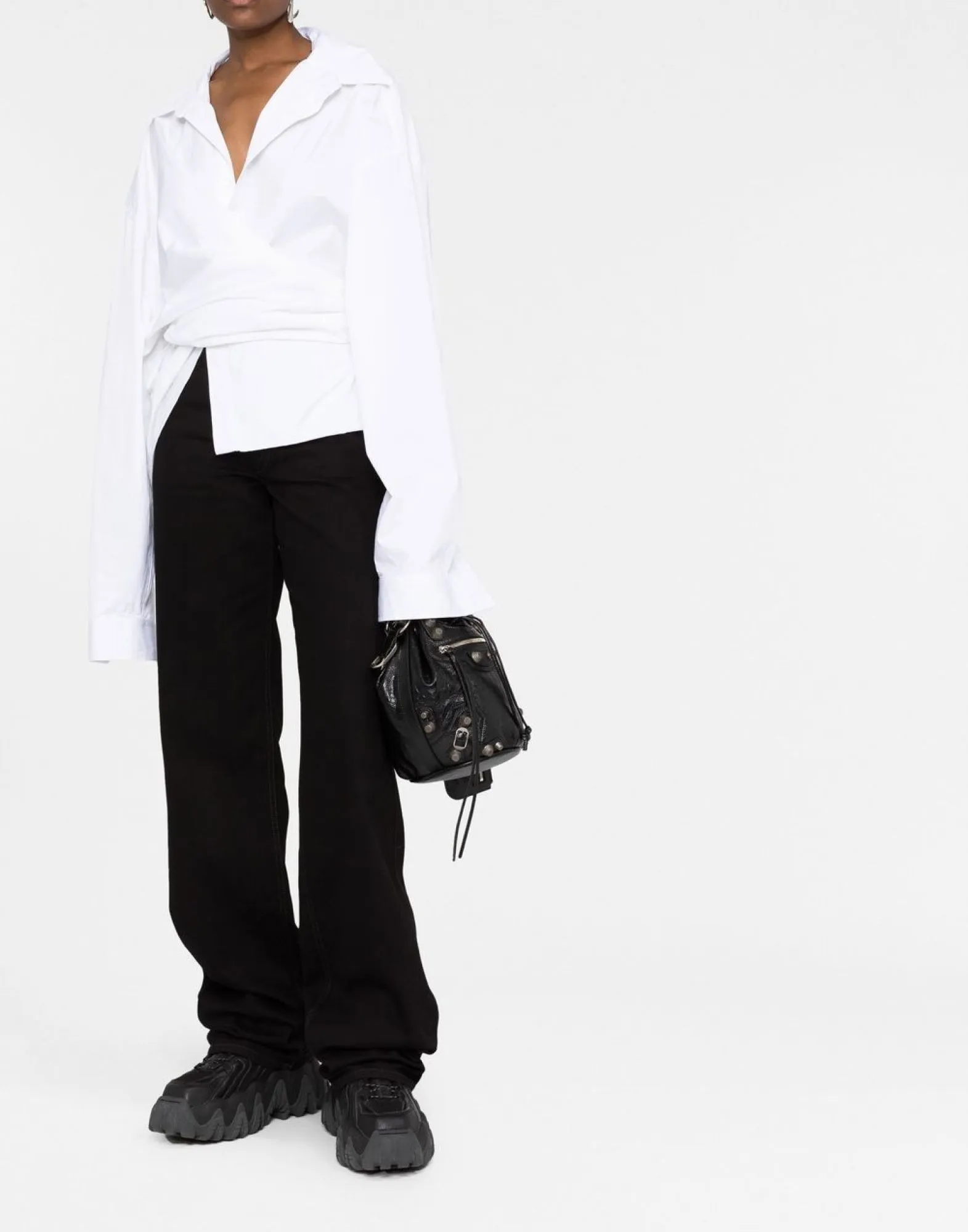 OVERSIZED WRAP SHIRT sold by Lord & Taylor product image thumbnail 2