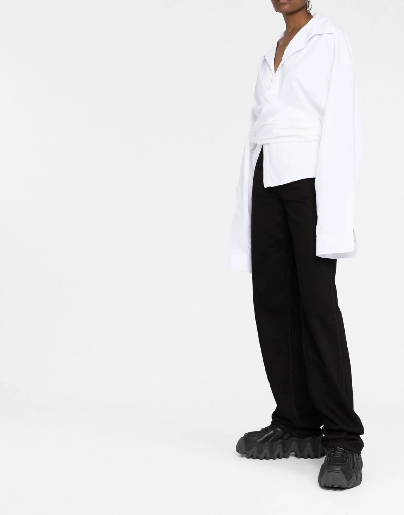 OVERSIZED WRAP SHIRT sold by Lord & Taylor product image thumbnail 3