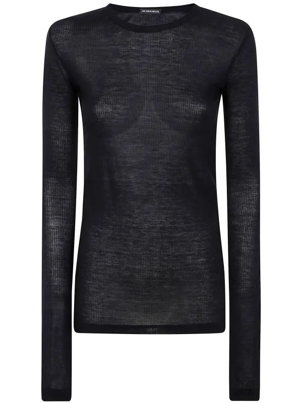 FIENE SLIM FIT LONG SLEEVES T-SHIRT VISCOSE made by Ann Demeulemeester