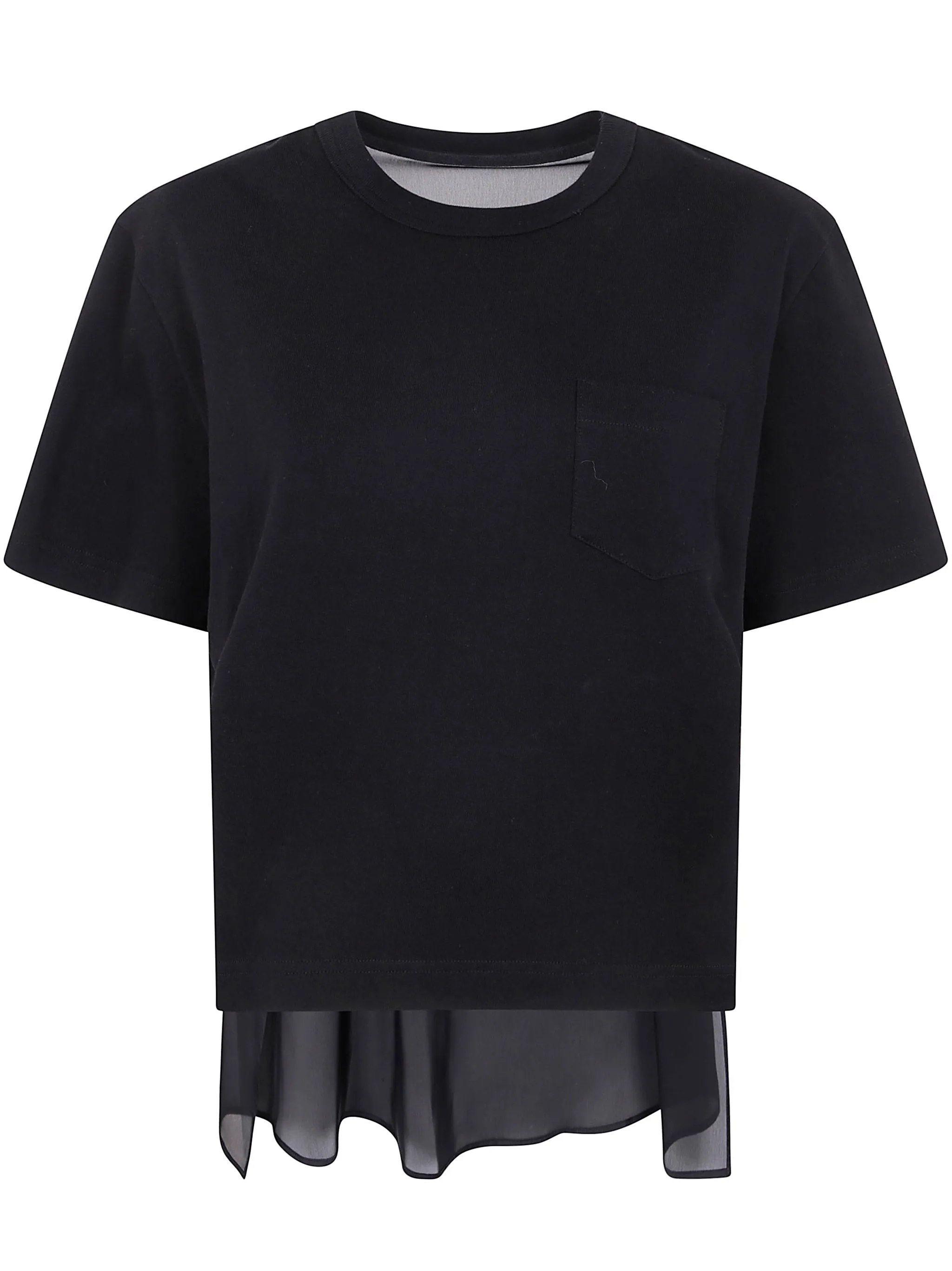 NYLON TWILL MIX COTTON JERSEY T-SHIRT sold by Lord & Taylor