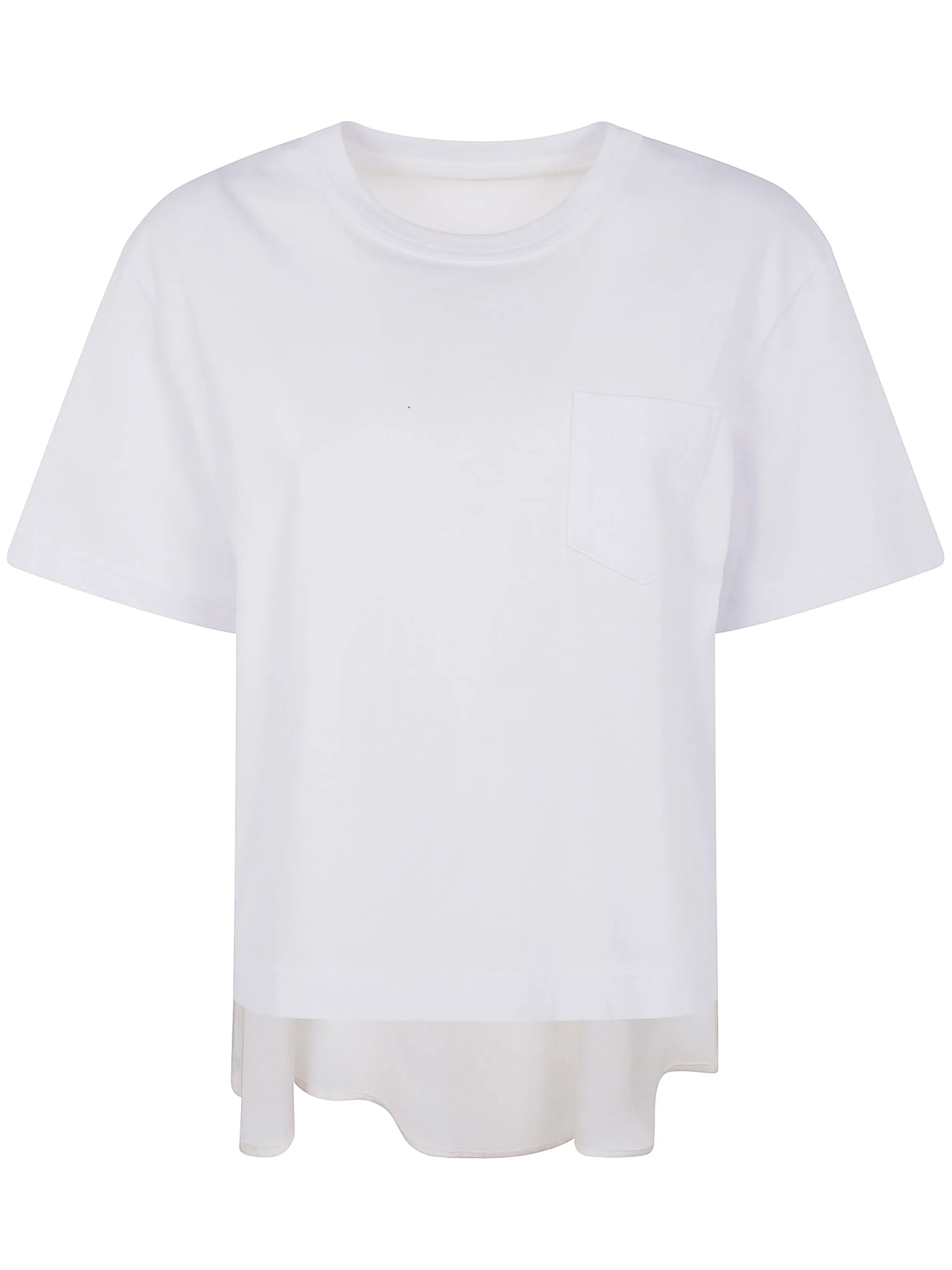 NYLON TWILL MIX COTTON JERSEY T-SHIRT sold by Lord & Taylor
