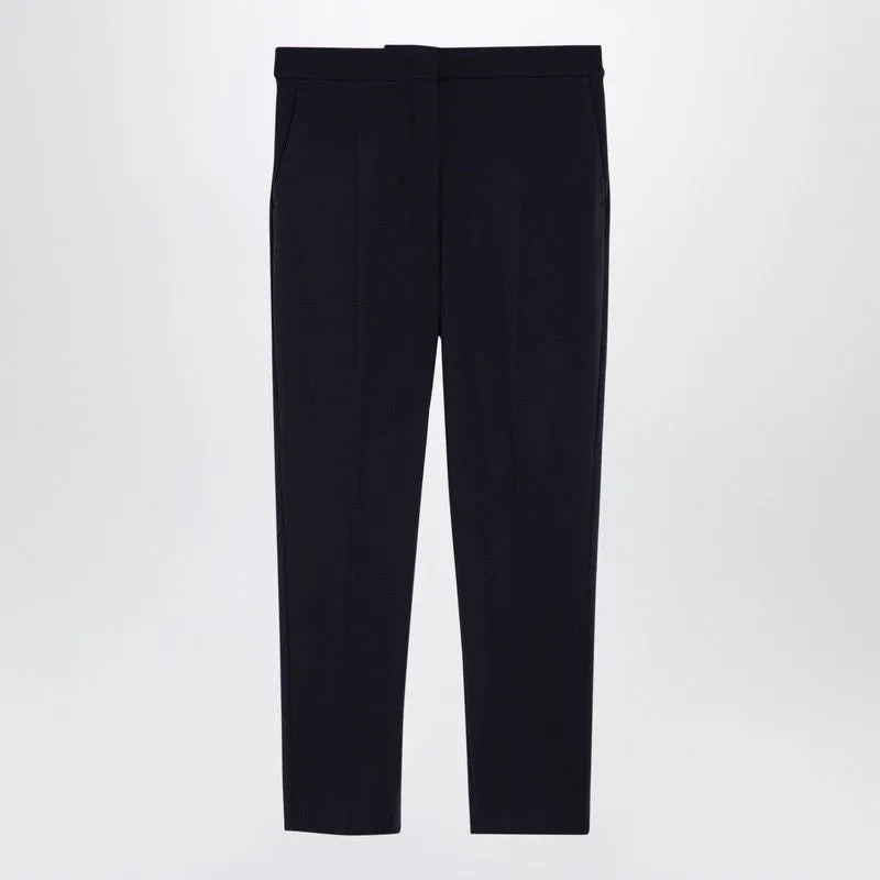 NAVY BLUE VISCOSE BLEND TROUSERS sold by Lord & Taylor