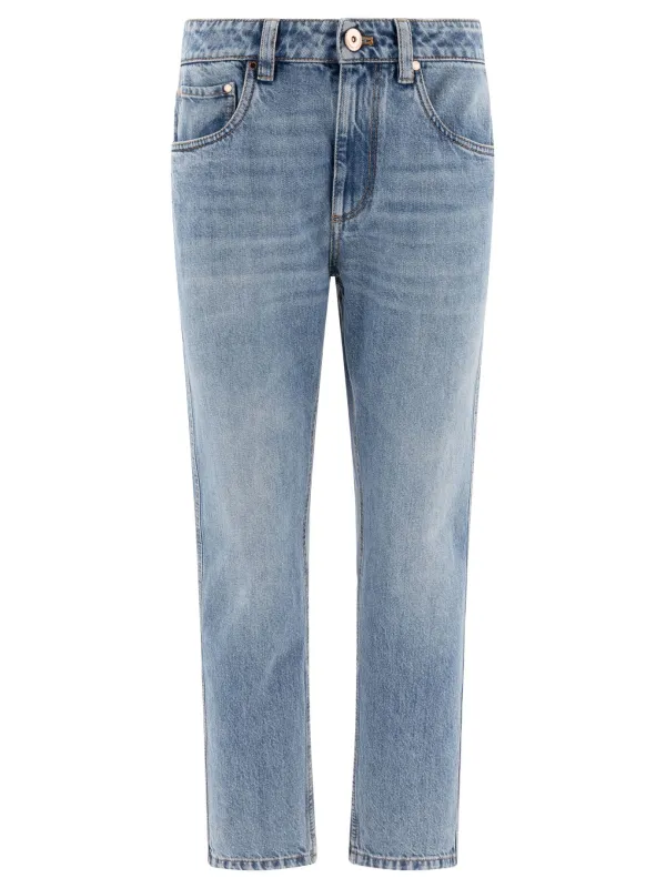 LOGO PATCH STRAIGHT LEG JEANS sold by Lord & Taylor