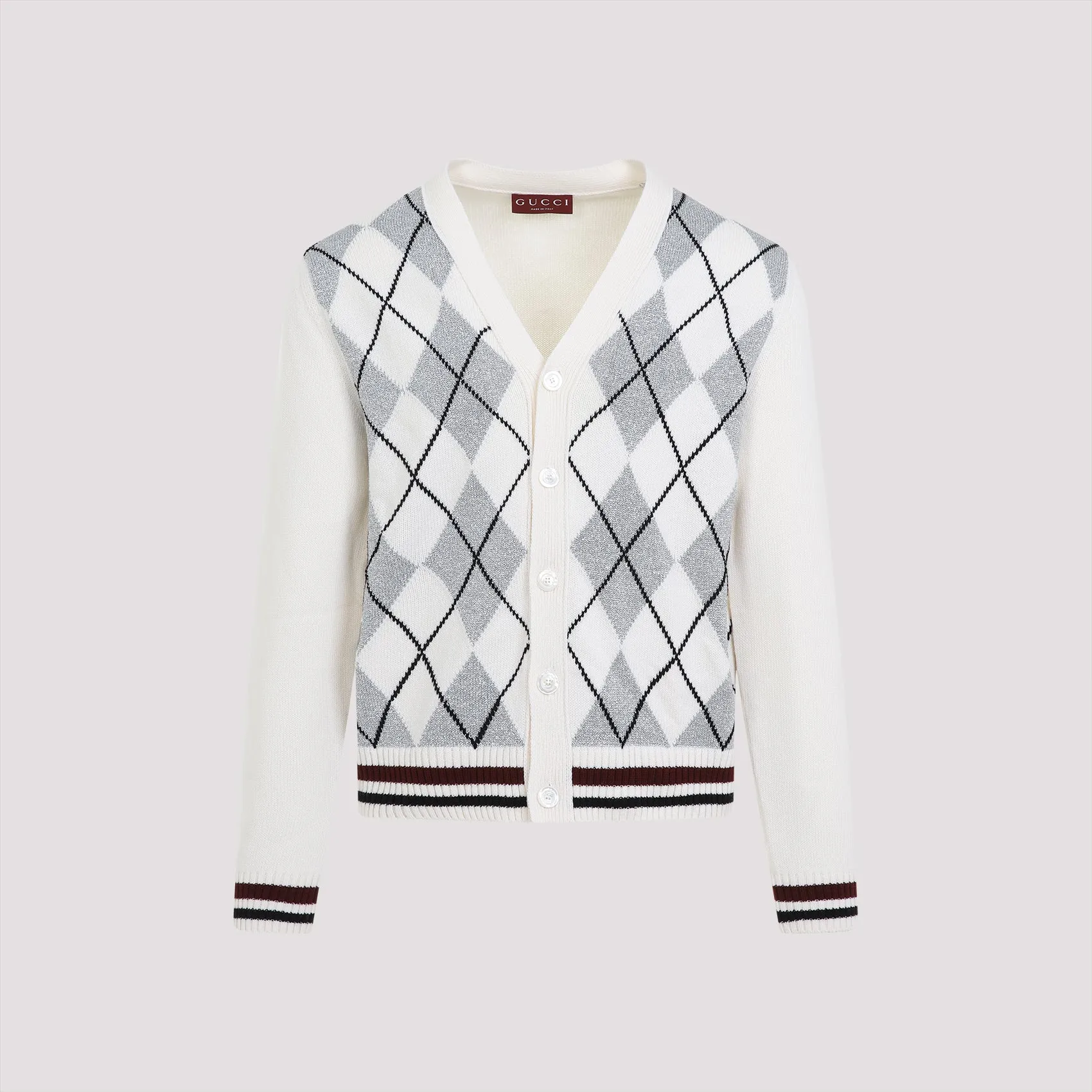 ARGYLE LUREX CARDIGAN sold by Lord & Taylor product image thumbnail 2