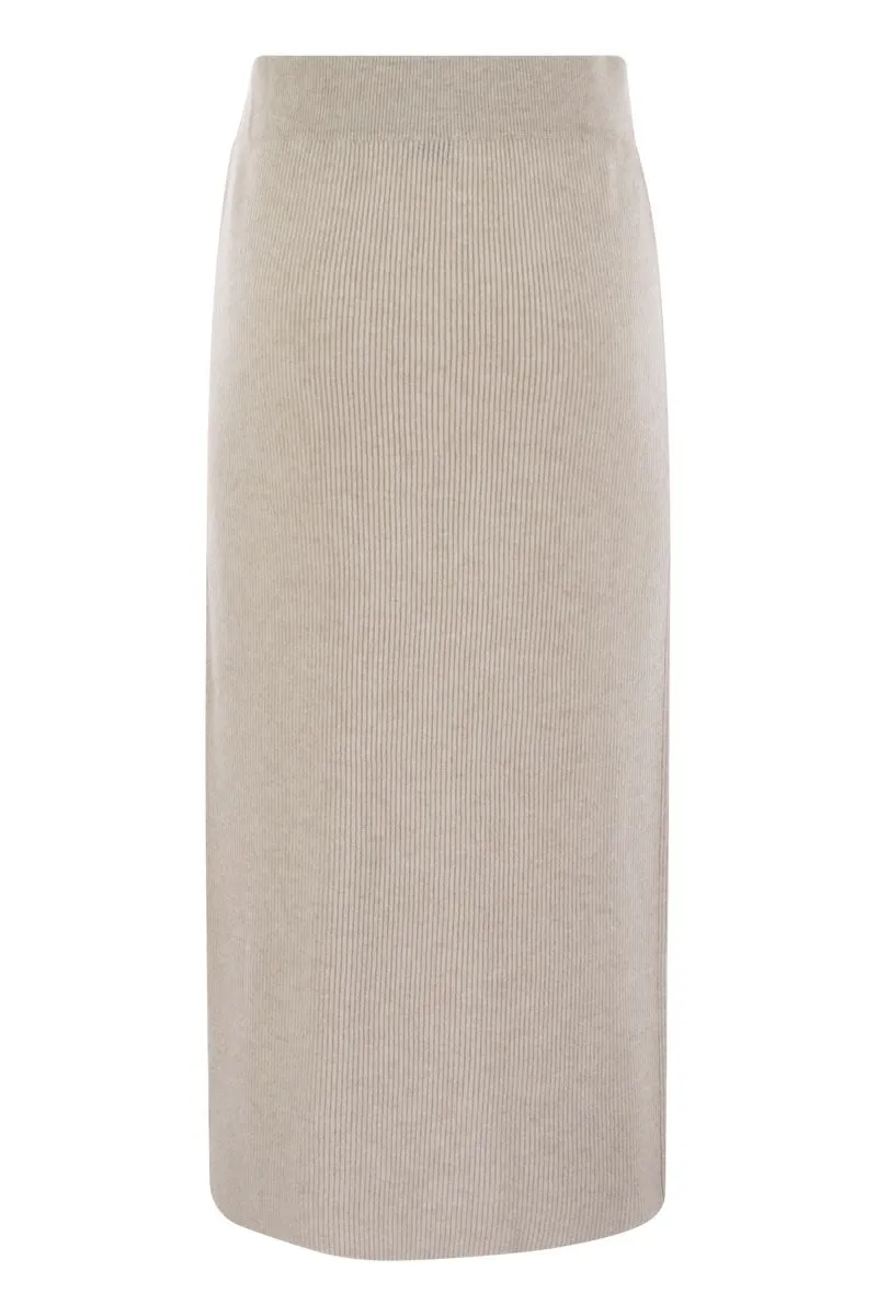 CASHMERE AND SILK RIBBED SKIRT sold by Lord & Taylor product image thumbnail 2