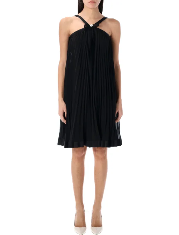 HALTERNECK PLEATED MINI DRESS sold by Lord & Taylor