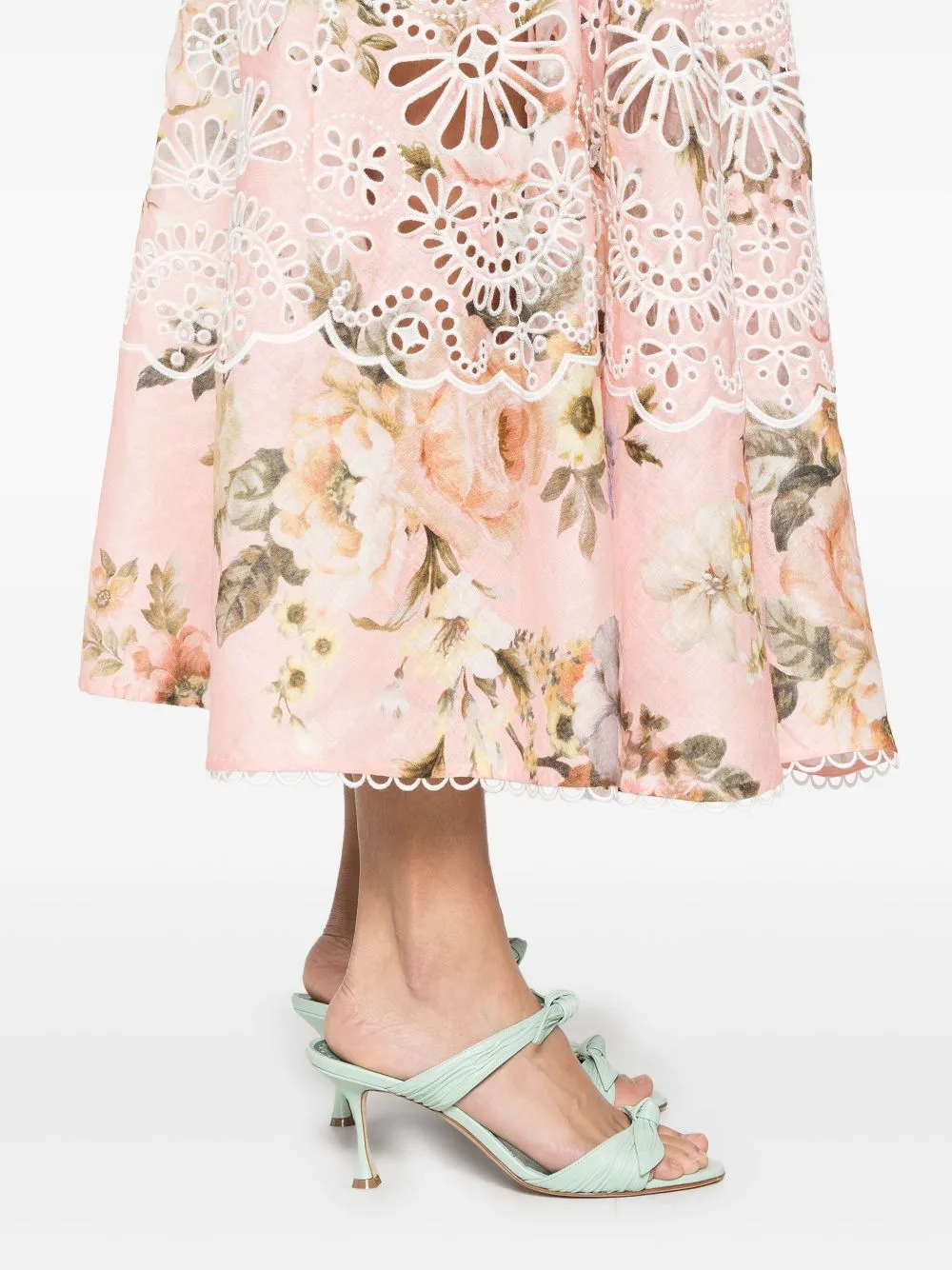 SM ACACIA PINK FLOWER LONG DRESS sold by Lord & Taylor product image thumbnail 4