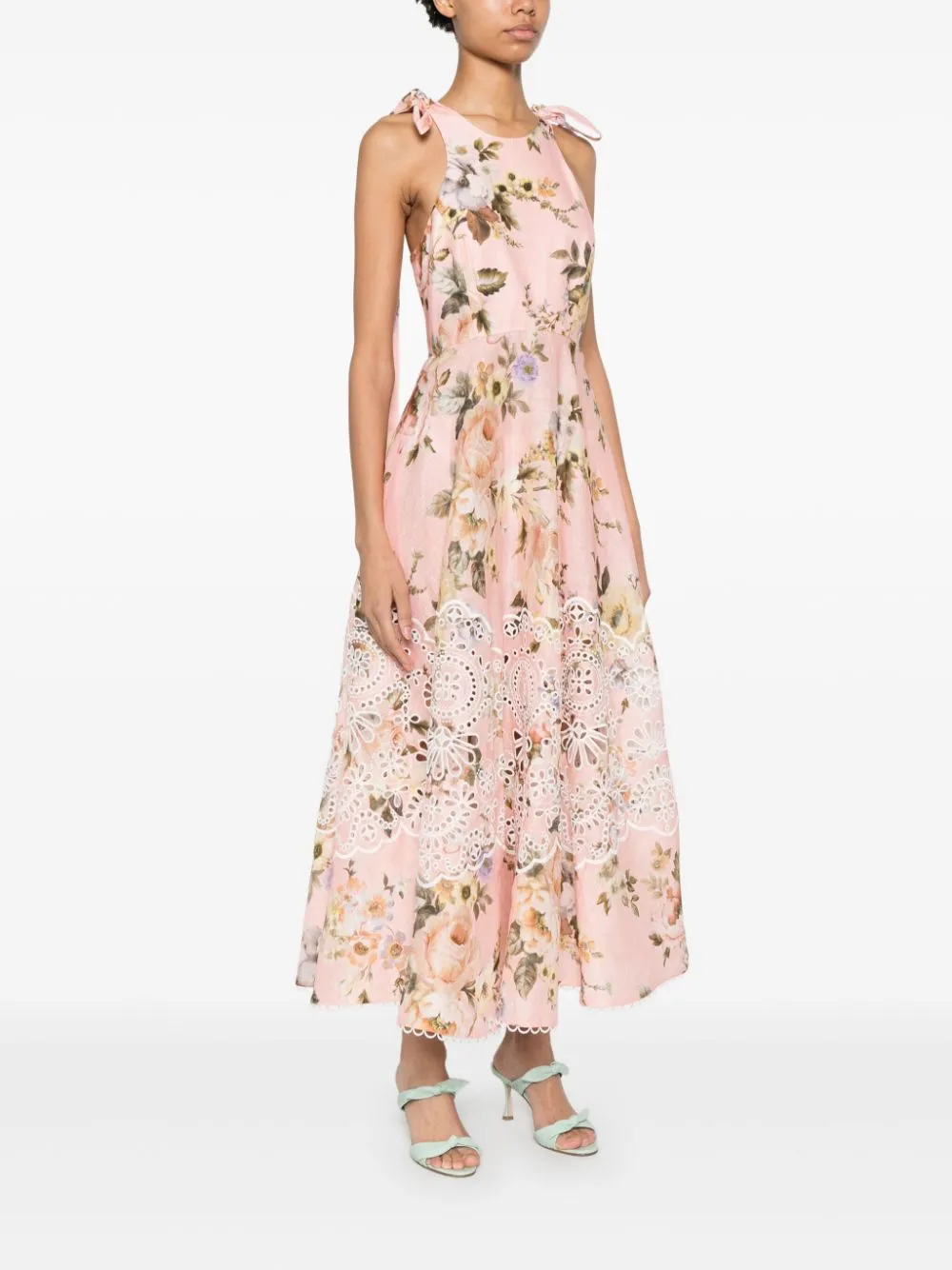 SM ACACIA PINK FLOWER LONG DRESS sold by Lord & Taylor product image thumbnail 2