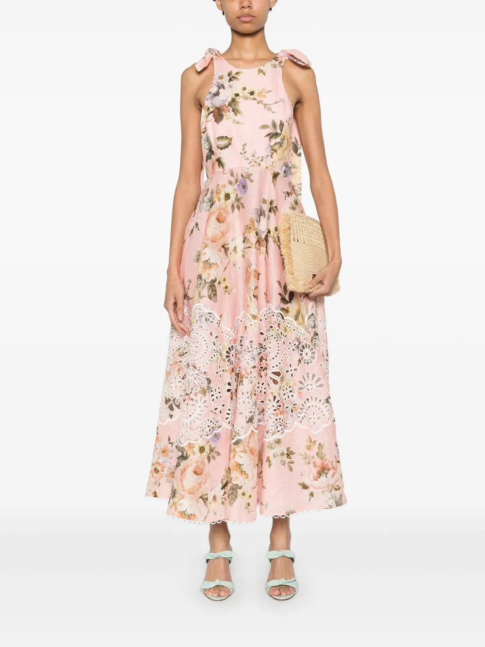 SM ACACIA PINK FLOWER LONG DRESS sold by Lord & Taylor product image thumbnail 5