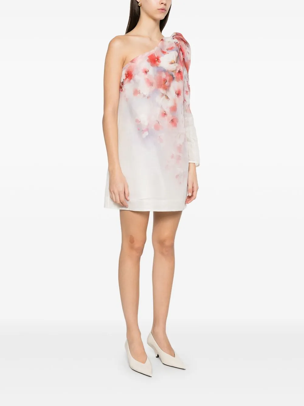 ASIMETR CRUSH DRESS WHITE EST FLOWERS sold by Lord & Taylor product image thumbnail 4