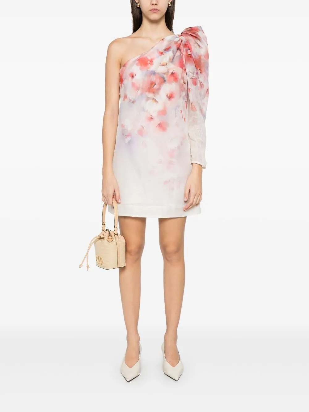 ASIMETR CRUSH DRESS WHITE EST FLOWERS sold by Lord & Taylor product image thumbnail 3