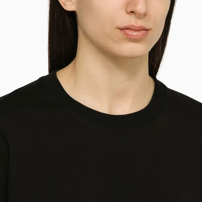 BLACK COTTON CREW-NECK T-SHIRT sold by Lord & Taylor product image thumbnail 4