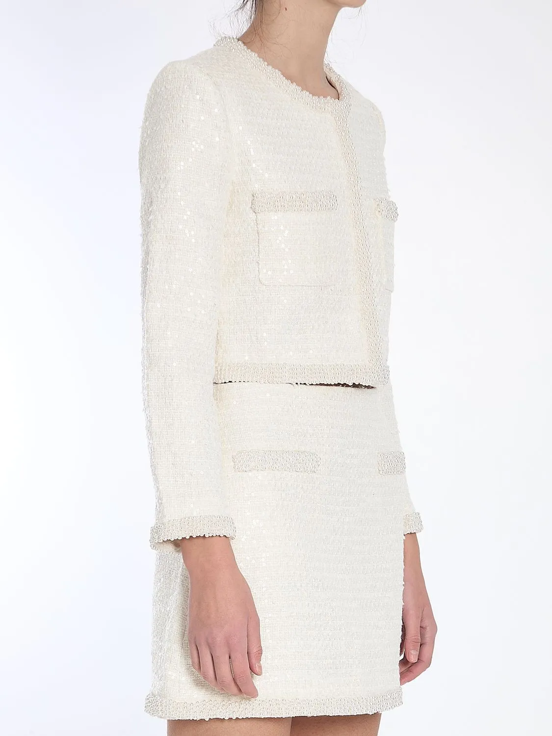 PEARL TRIM JACKET sold by Lord & Taylor product image thumbnail 2