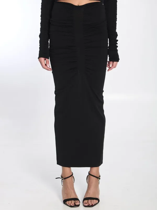 RUCHED LONG SKIRT sold by Lord & Taylor