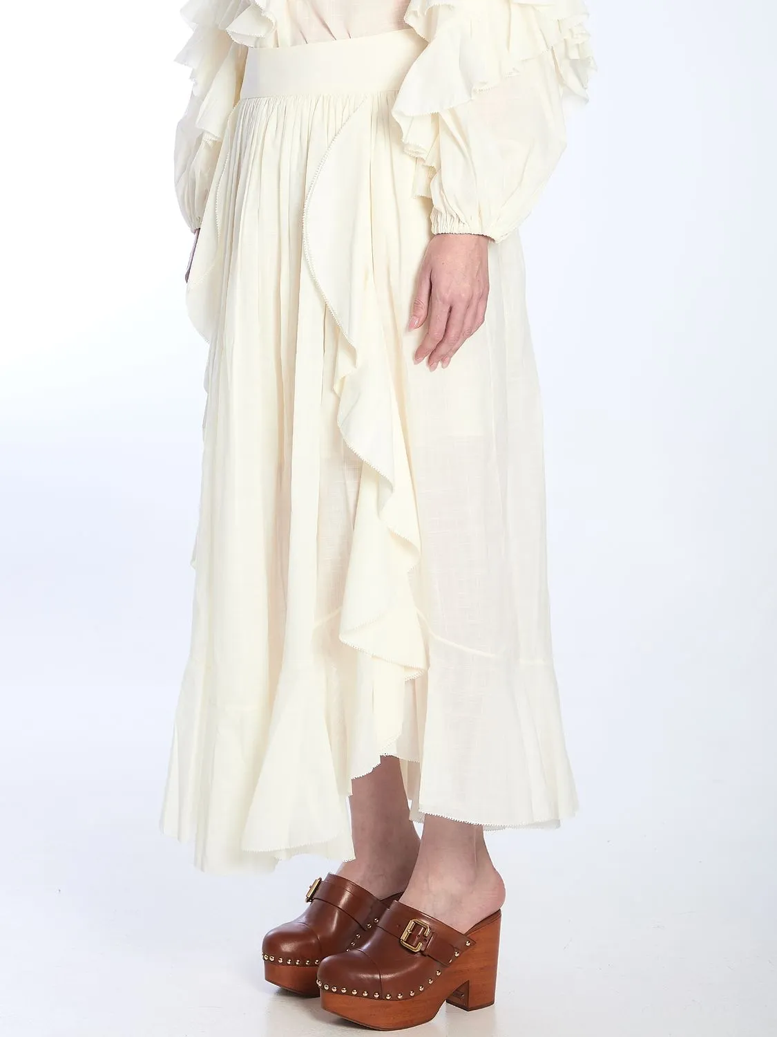 IVORY MAXI SKIRT sold by Lord & Taylor product image thumbnail 2