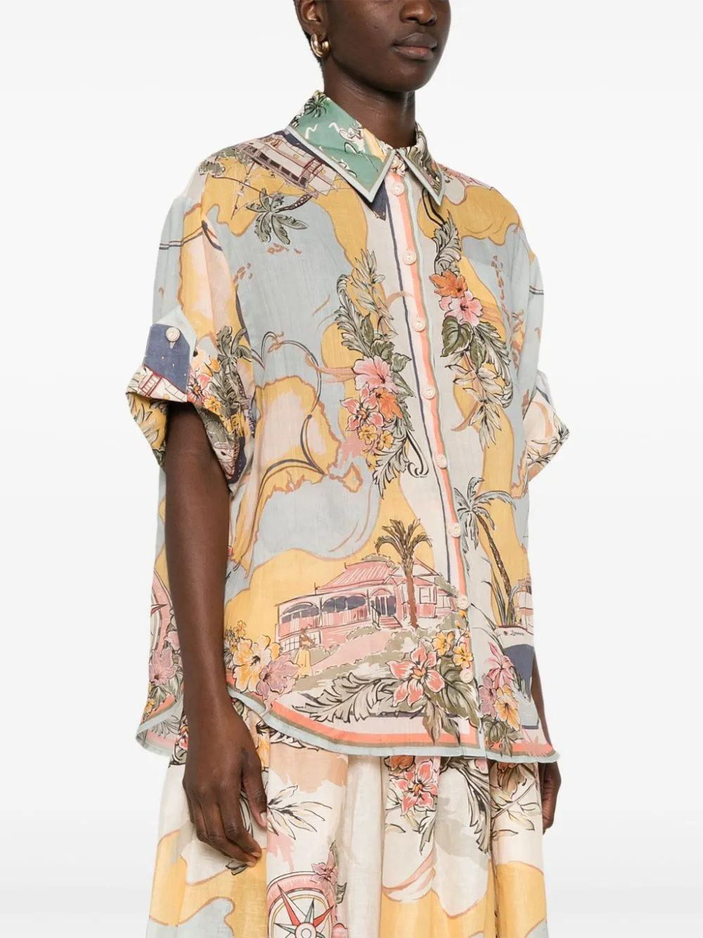 TALLOW PRINTED SHORT SLEEVED SHIRT sold by Lord & Taylor product image thumbnail 5