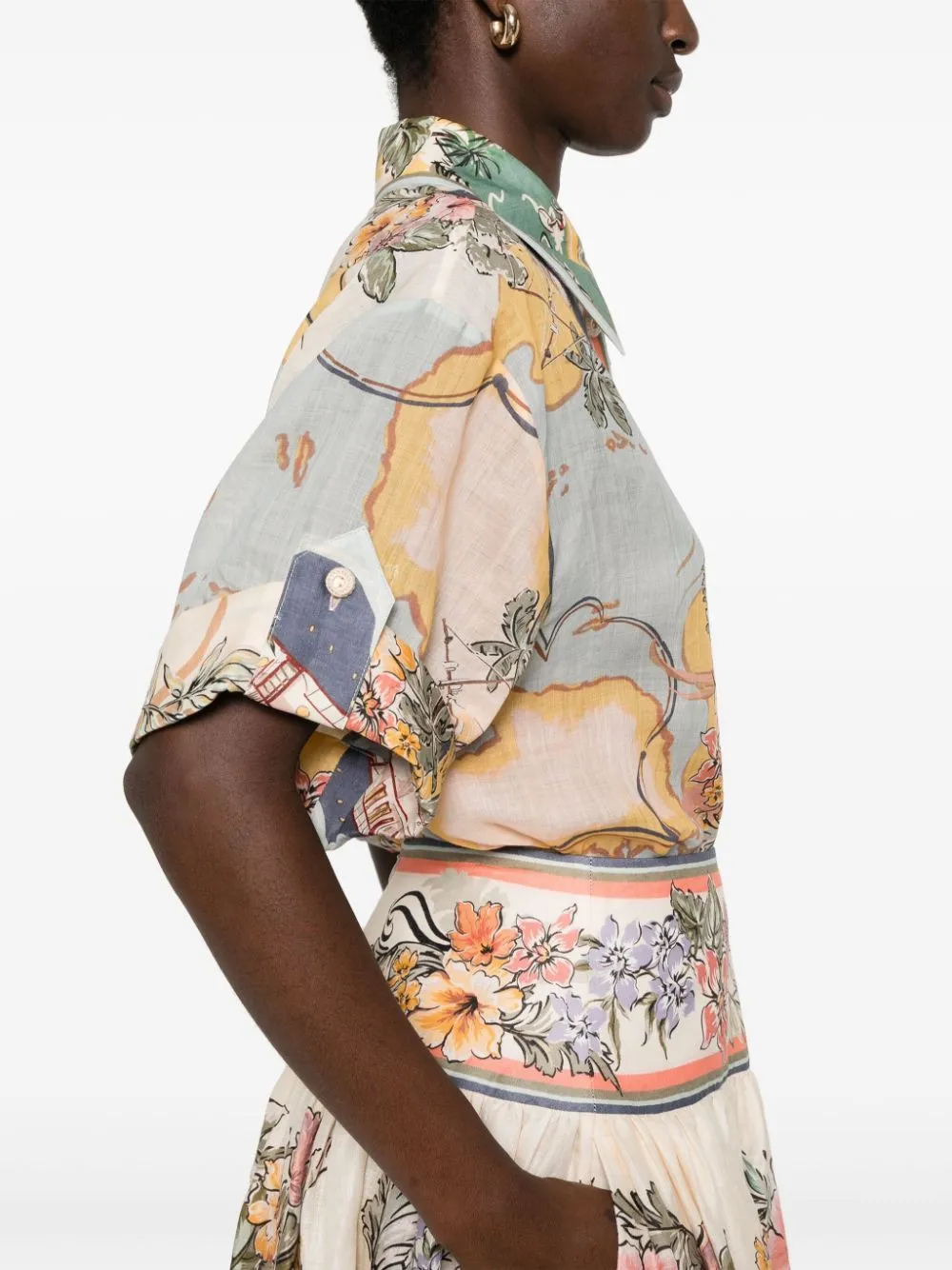 TALLOW PRINTED SHORT SLEEVED SHIRT sold by Lord & Taylor product image thumbnail 2