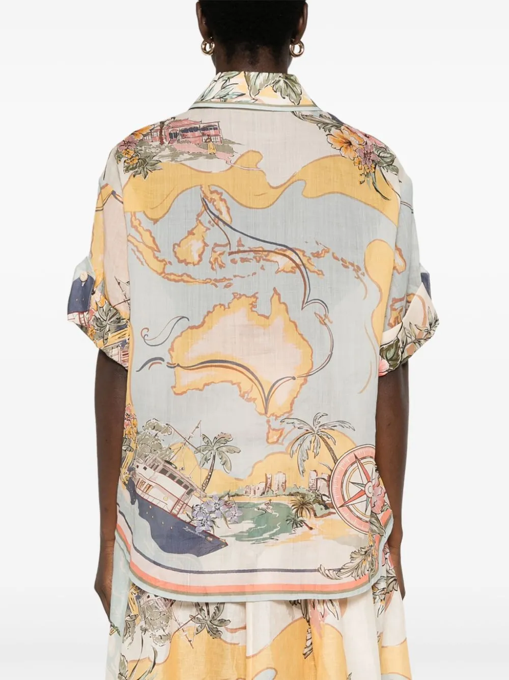 TALLOW PRINTED SHORT SLEEVED SHIRT sold by Lord & Taylor product image thumbnail 3