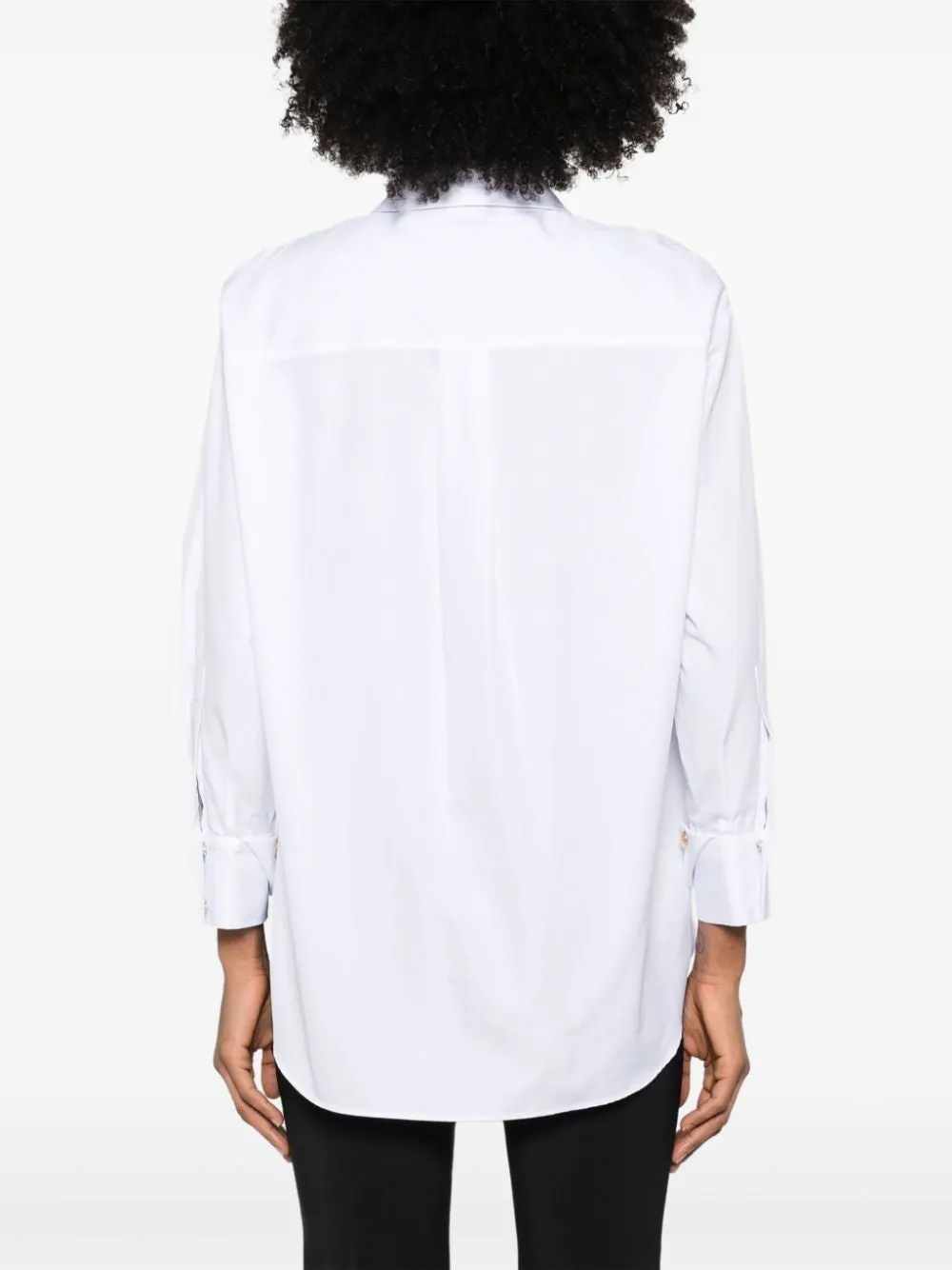 LOGO EMBROIDERED POPLIN SHIRT sold by Lord & Taylor product image thumbnail 4