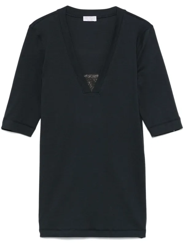 COTTON V-NECKED TOP sold by Lord & Taylor