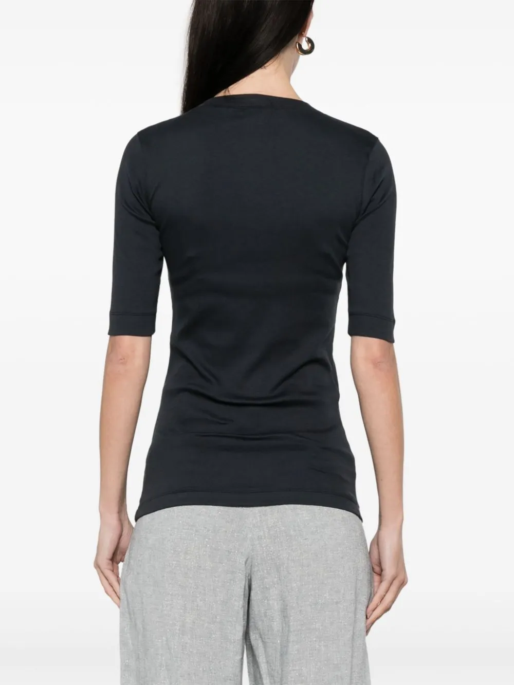 COTTON V-NECKED TOP sold by Lord & Taylor product image thumbnail 3