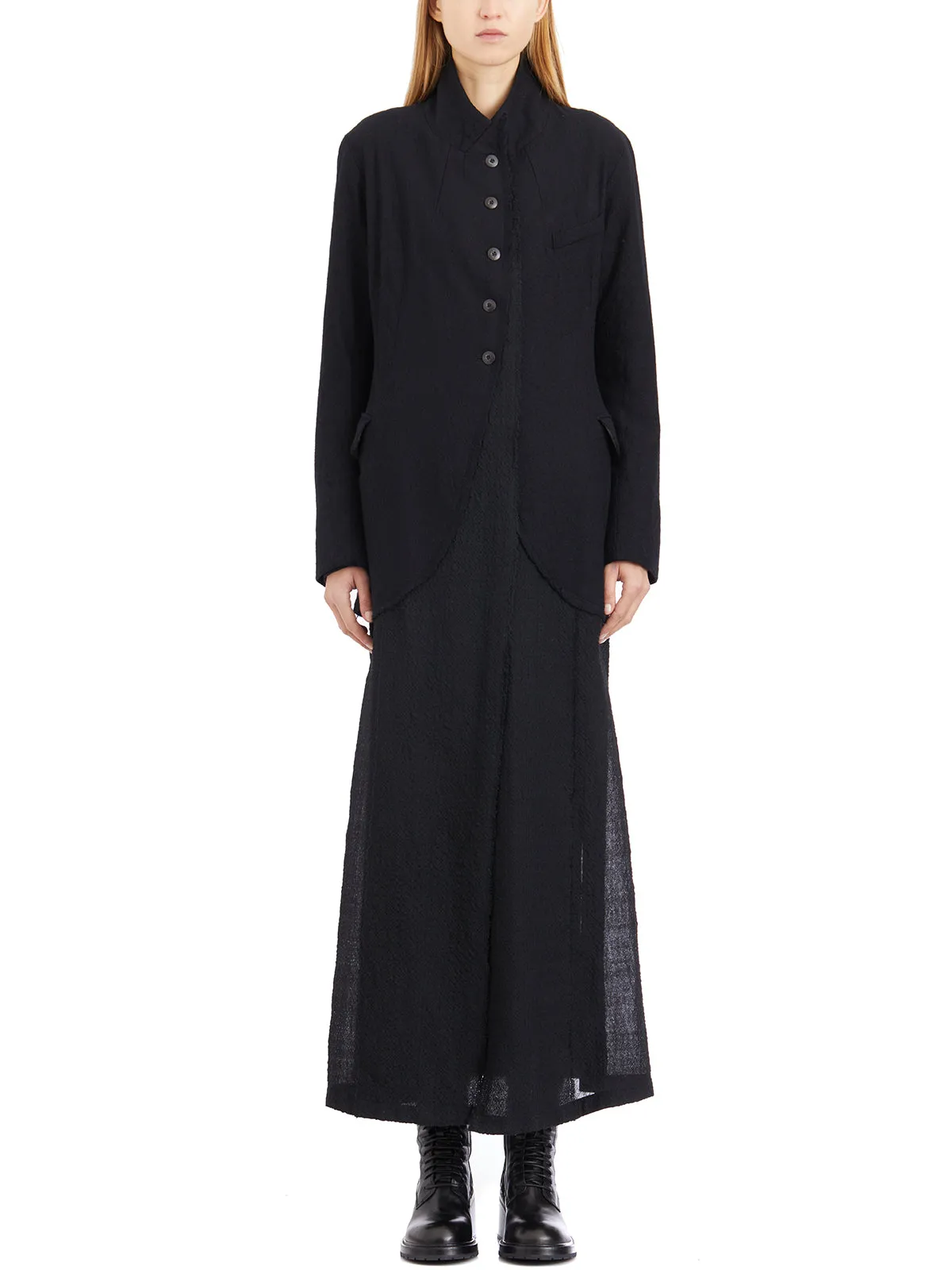 WOOL AND COTTON LONG COAT sold by Lord & Taylor