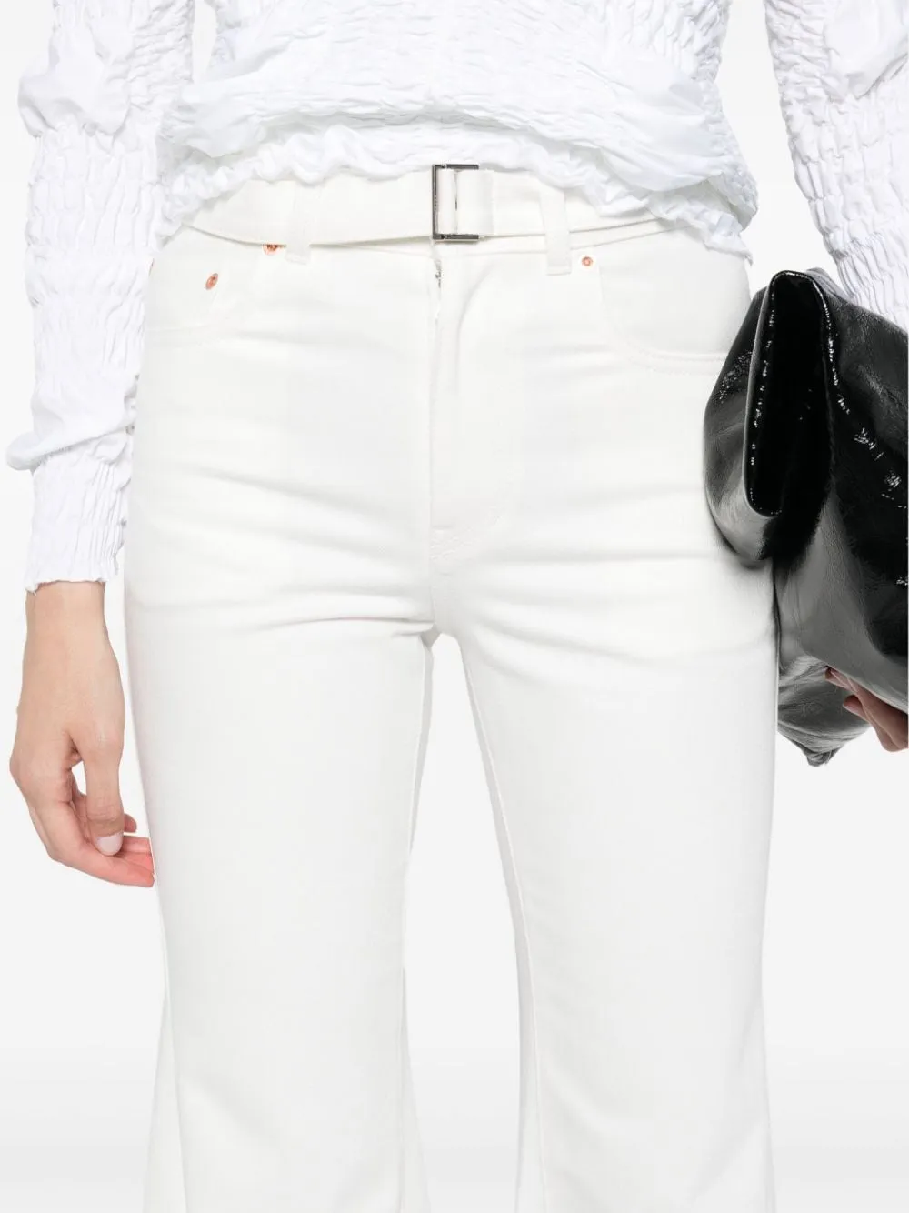 DENIM FLARED JEANS sold by Lord & Taylor product image thumbnail 2