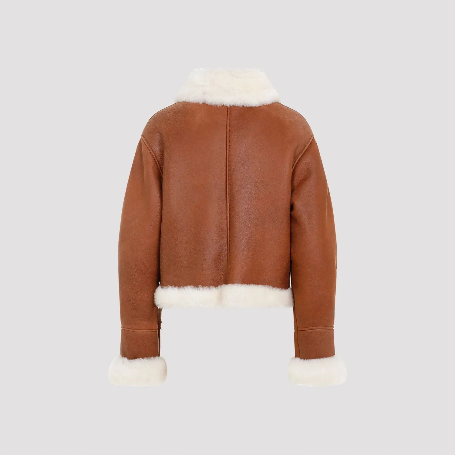 SHEARLING LEATHER JACKET sold by Lord & Taylor product image thumbnail 3