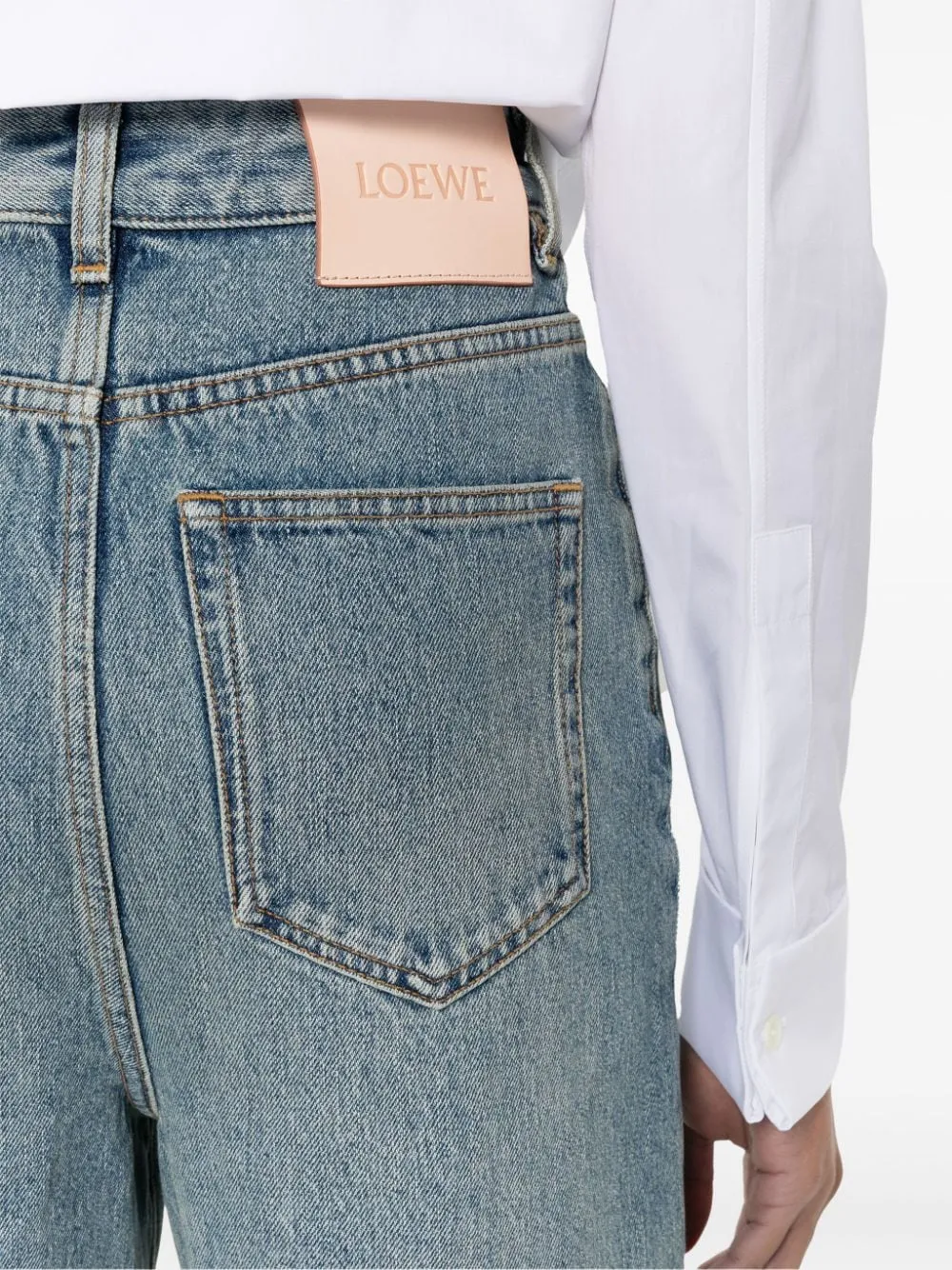 HIGH WAISTED DENIM JEANS sold by Lord & Taylor product image thumbnail 4