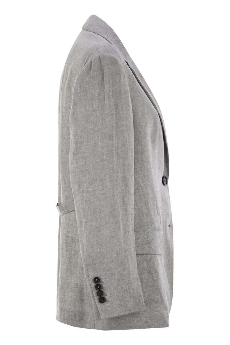 SPARKLING LINEN CANVAS JACKET WITH JEWELLERY sold by Lord & Taylor product image thumbnail 3