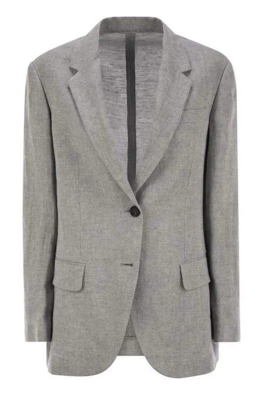 SPARKLING LINEN CANVAS JACKET WITH JEWELLERY sold by Lord & Taylor