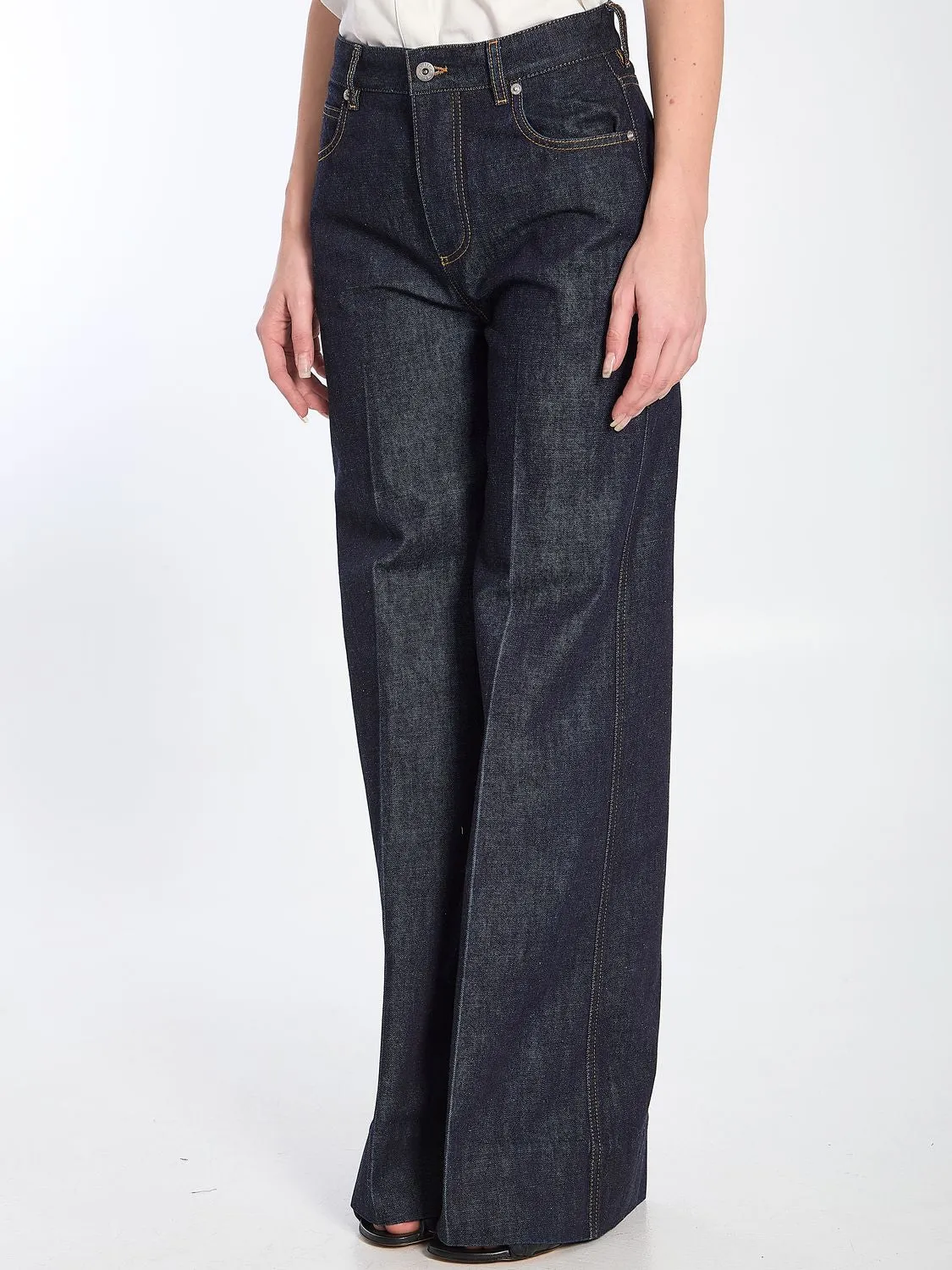 WIDE-LEG JEANS sold by Lord & Taylor product image thumbnail 2