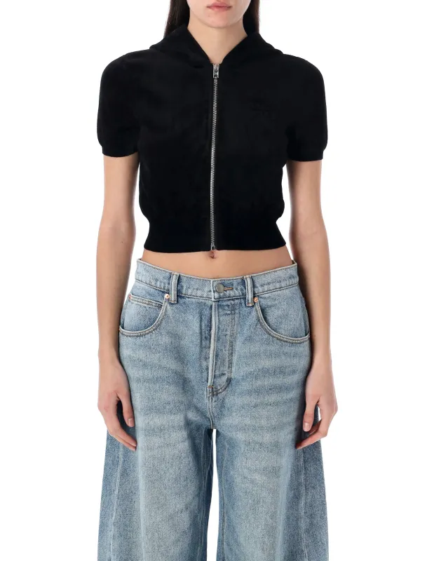 CROPPED ZIP-UP HOODIE sold by Lord & Taylor