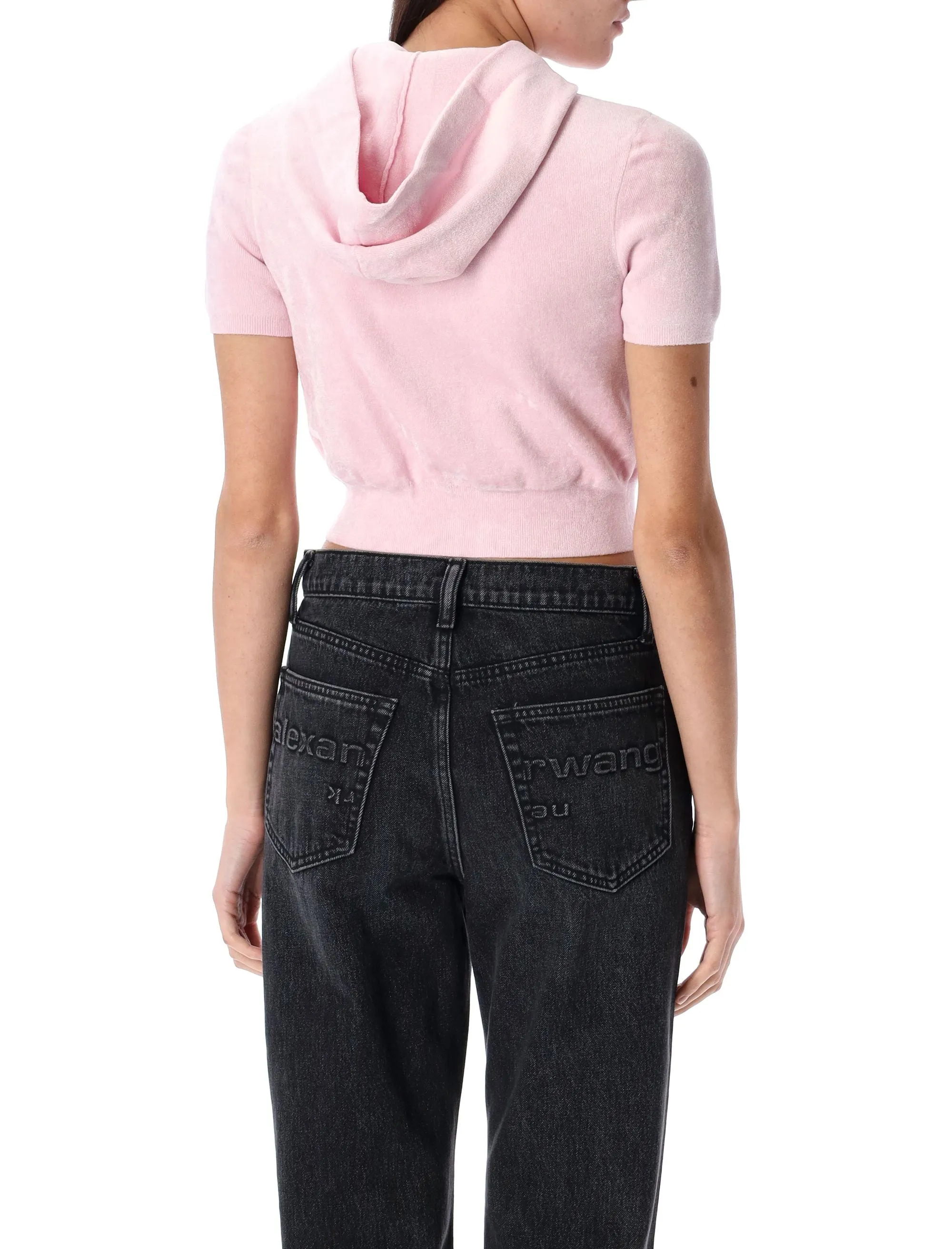 CROPPED ZIP-UP HOODIE sold by Lord & Taylor product image thumbnail 2