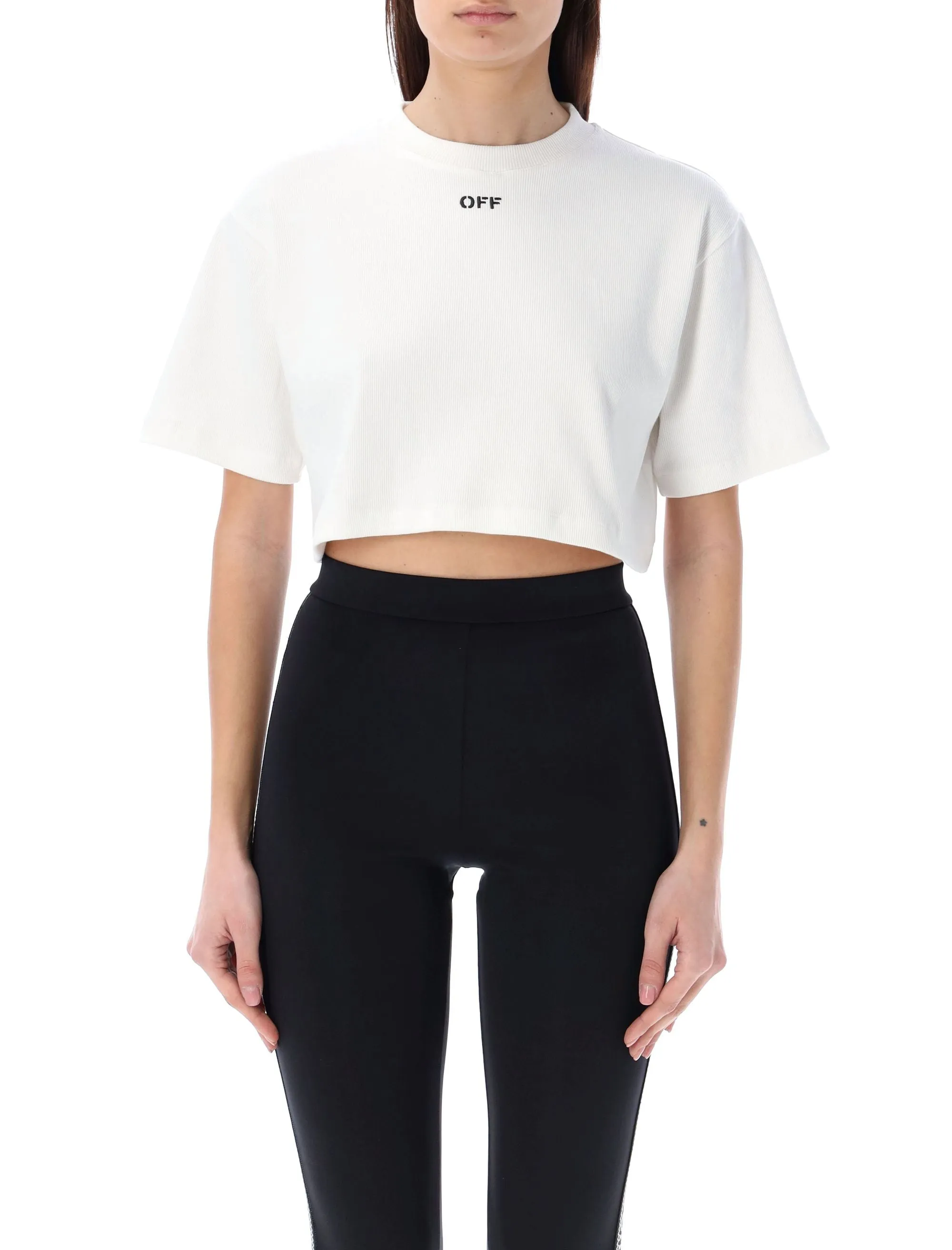 OFF STAMP RIB CROPPED TEE sold by Lord & Taylor