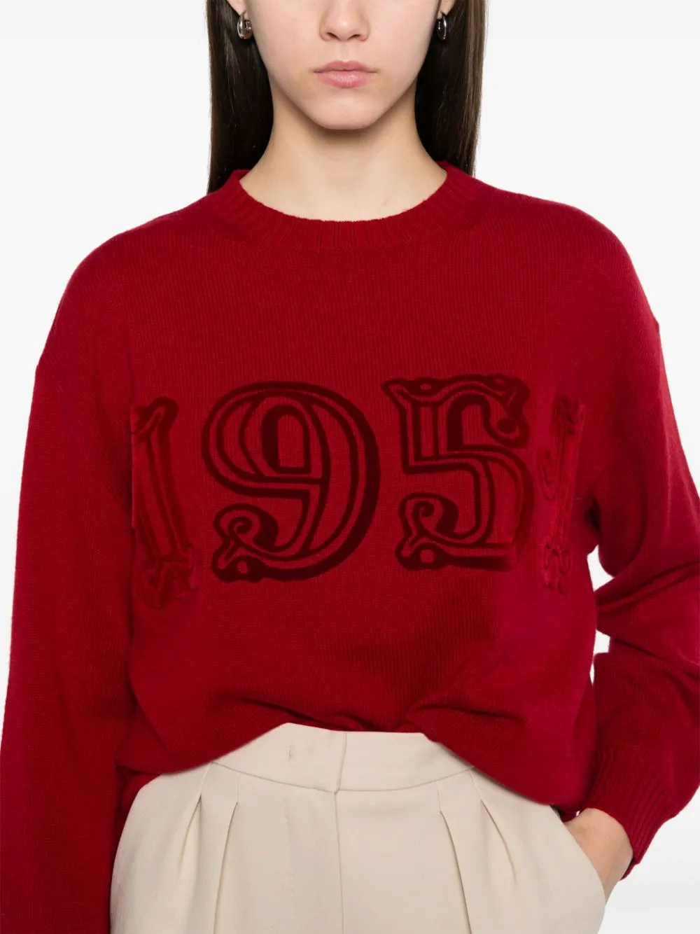 LOGO WOOL AND CASHMERE JUMPER sold by Lord & Taylor product image thumbnail 2