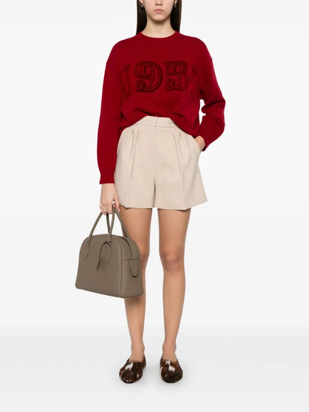 LOGO WOOL AND CASHMERE JUMPER sold by Lord & Taylor product image thumbnail 4