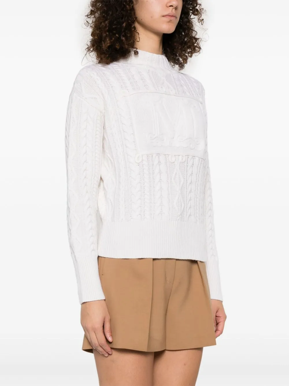 WOOL AND CASHMERE CREWNECK JUMPER sold by Lord & Taylor product image thumbnail 5