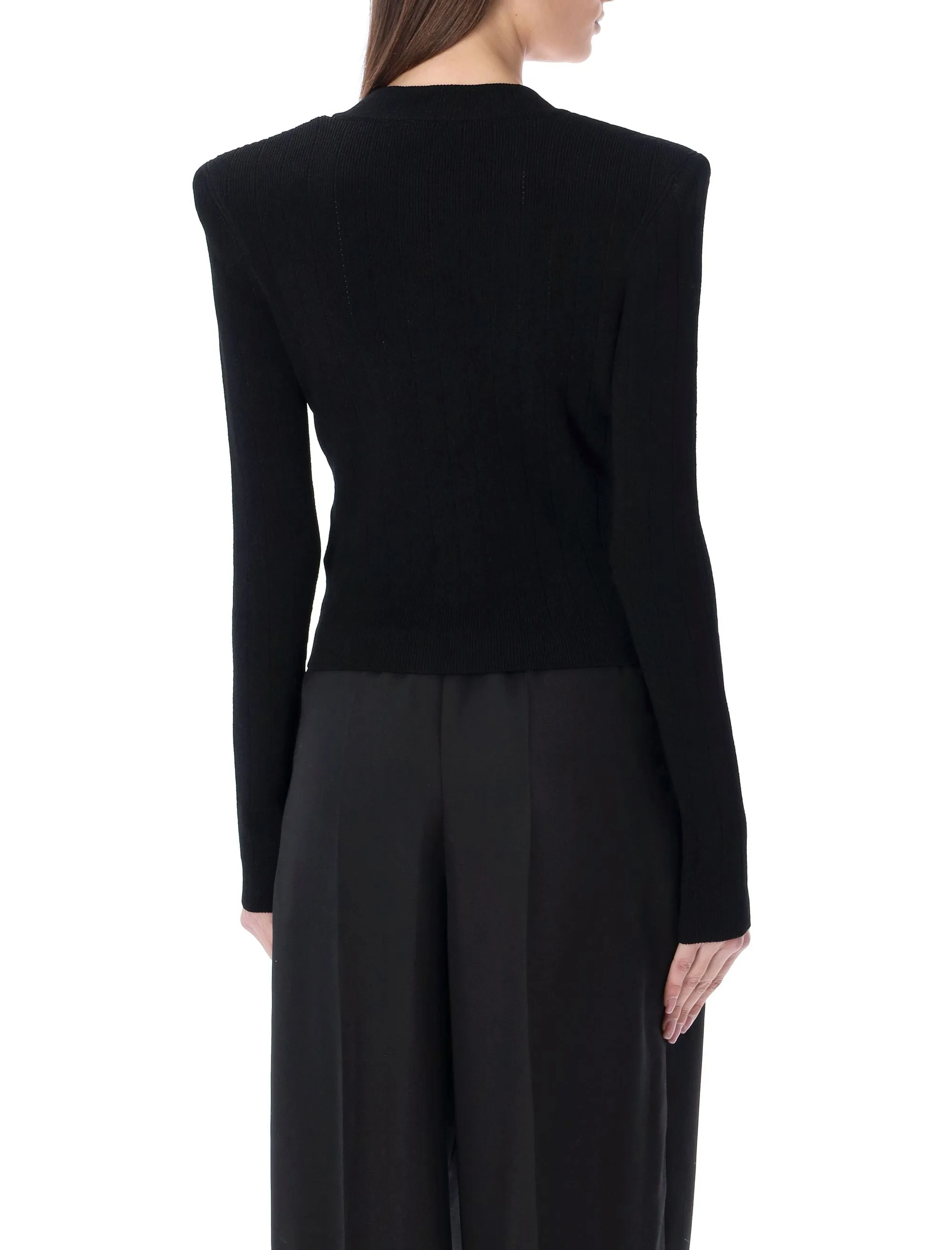 GOLD BUTTONS KNIT CARDIGAN sold by Lord & Taylor product image thumbnail 2