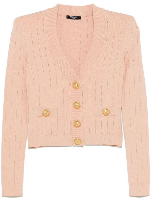 BUTTONED V-NECKED CARDIGAN sold by Lord & Taylor
