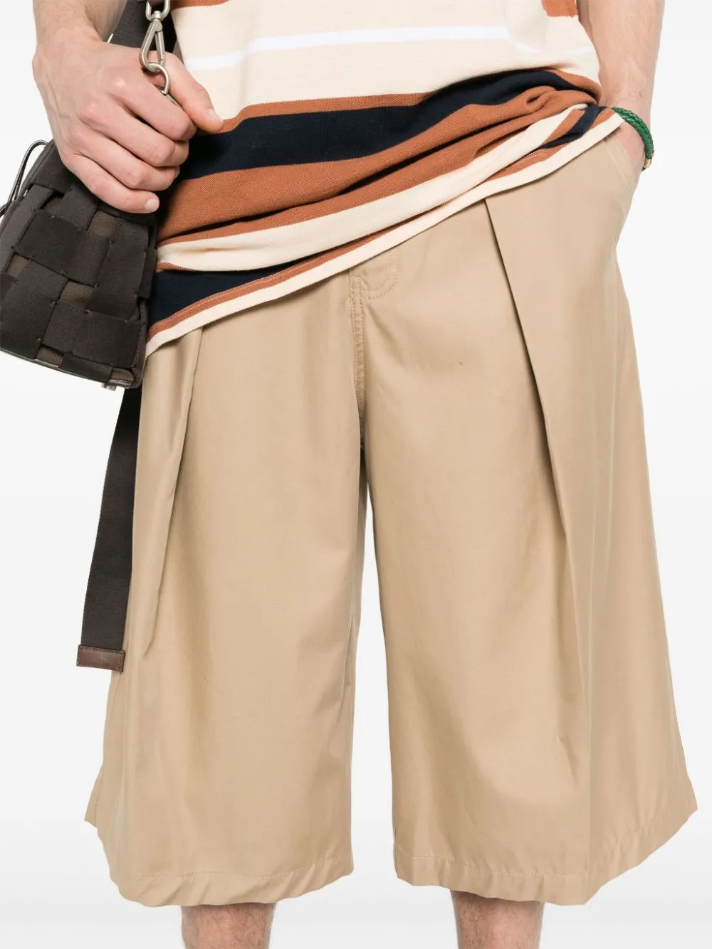 COTTON PLEATED CROPPED TROUSERS sold by Lord & Taylor product image thumbnail 4