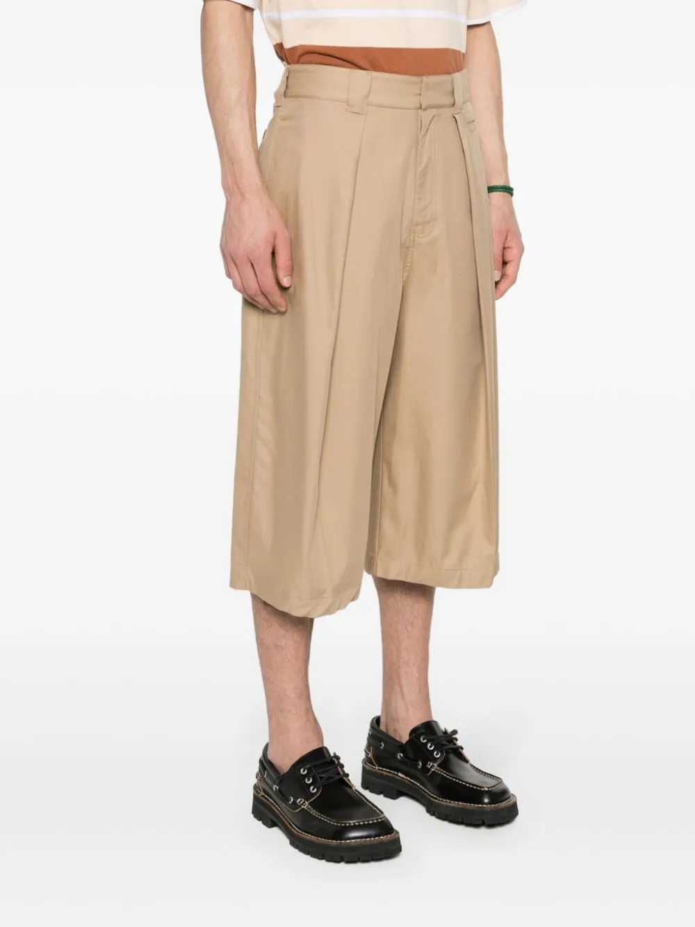 COTTON PLEATED CROPPED TROUSERS sold by Lord & Taylor product image thumbnail 2