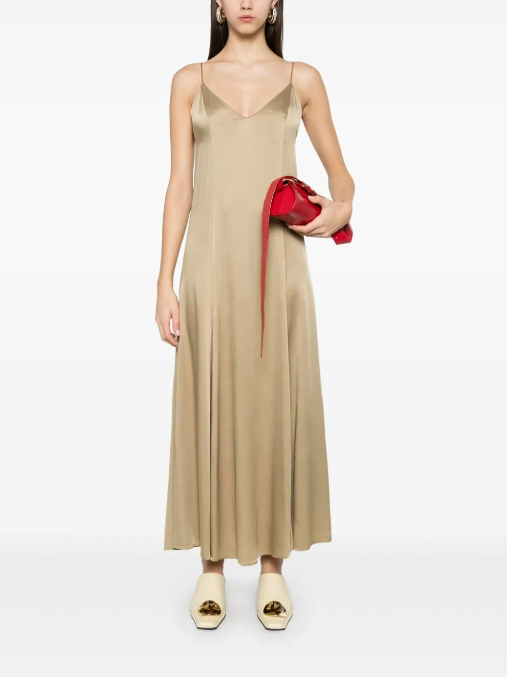 SATIN MIDI SLIPDRESS sold by Lord & Taylor product image thumbnail 5