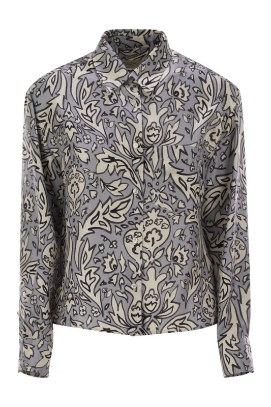 ENFASI - SILK TWILL SHIRT sold by Lord & Taylor