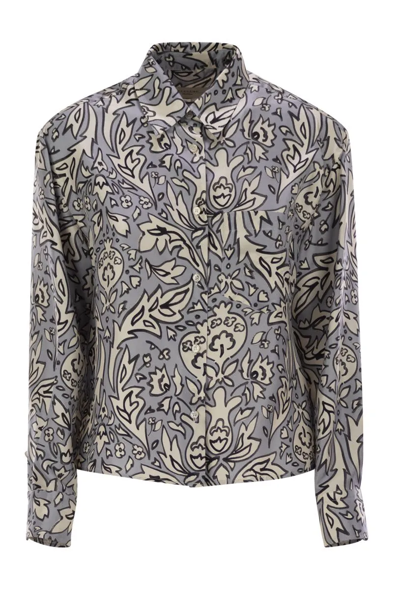 ENFASI - SILK TWILL SHIRT sold by Lord & Taylor