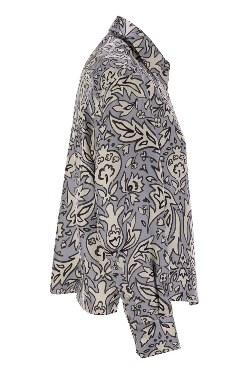 ENFASI - SILK TWILL SHIRT sold by Lord & Taylor product image thumbnail 3