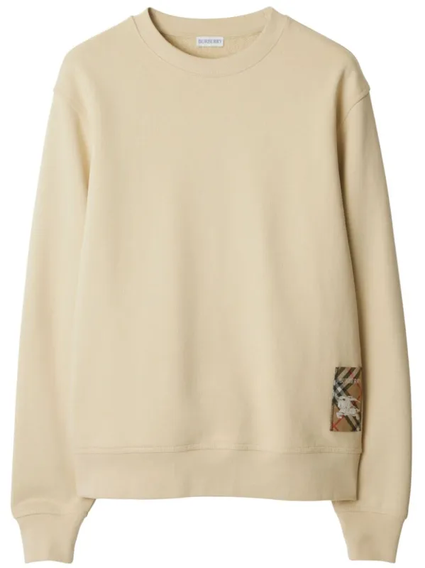 CHECK PATCH COTTON SWEATSHIRT sold by Lord & Taylor