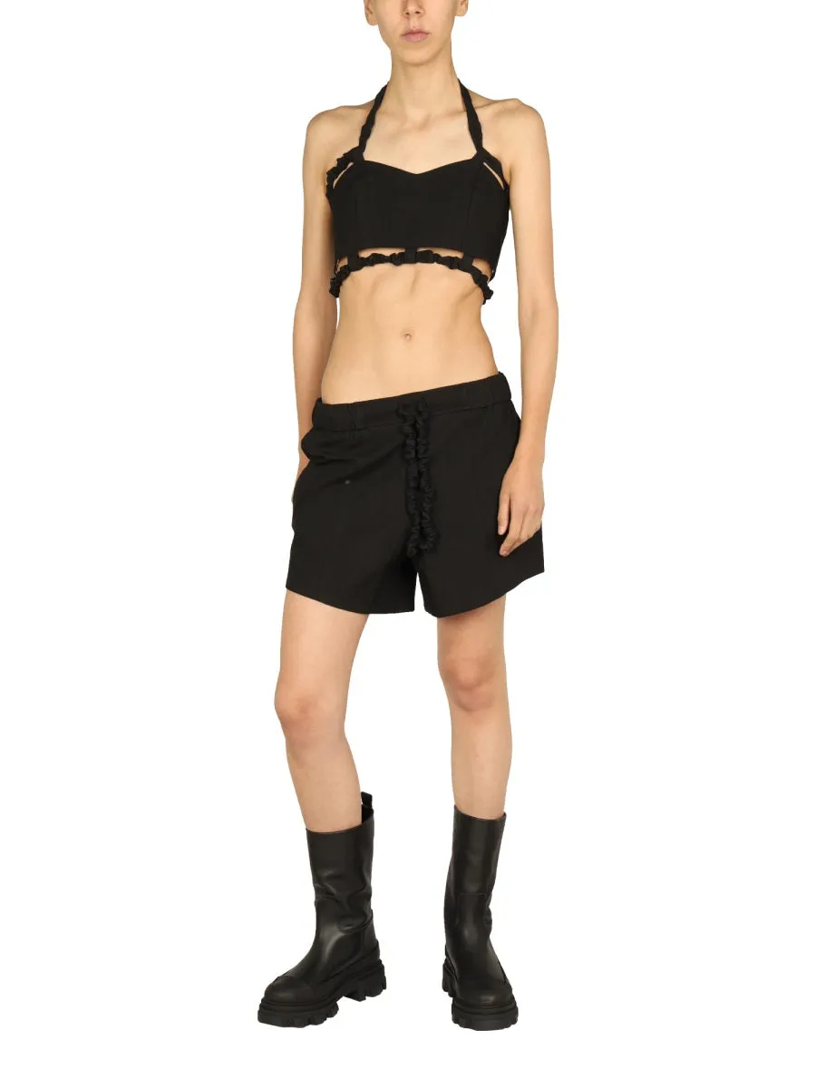 RUFFLED ELASTIC SHORTS sold by Lord & Taylor product image thumbnail 2